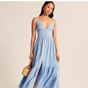 NWT Abercrombie Button-Through Maxi